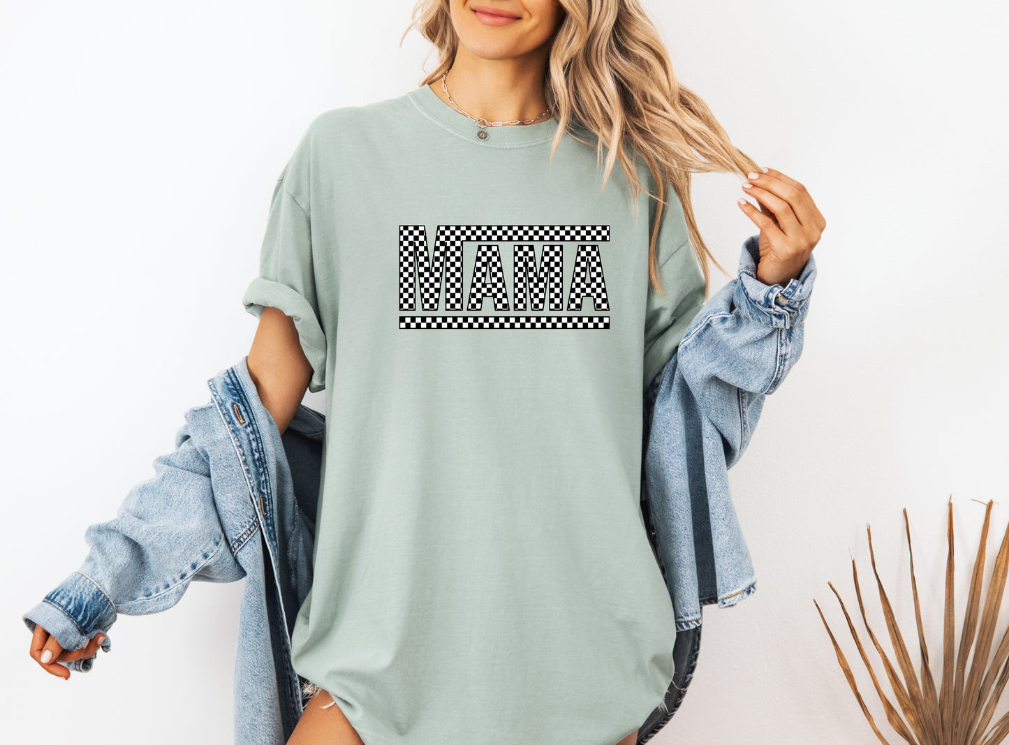 Checkerd Mom Shirt