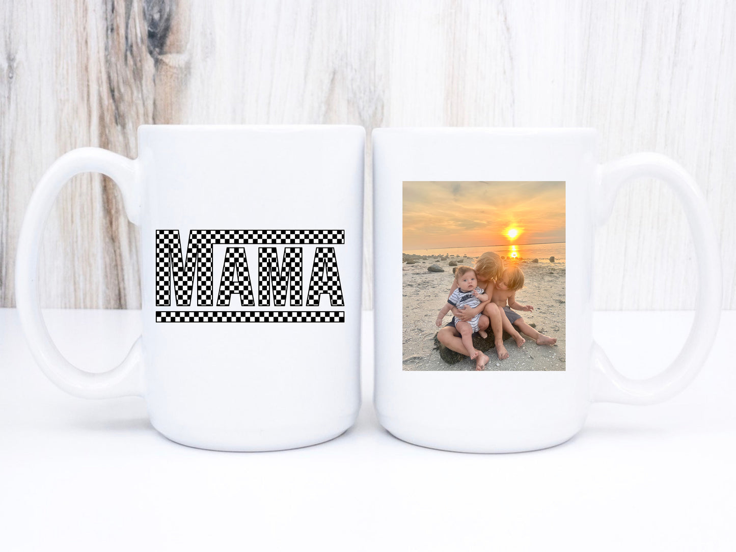 Checkard Mama Mug