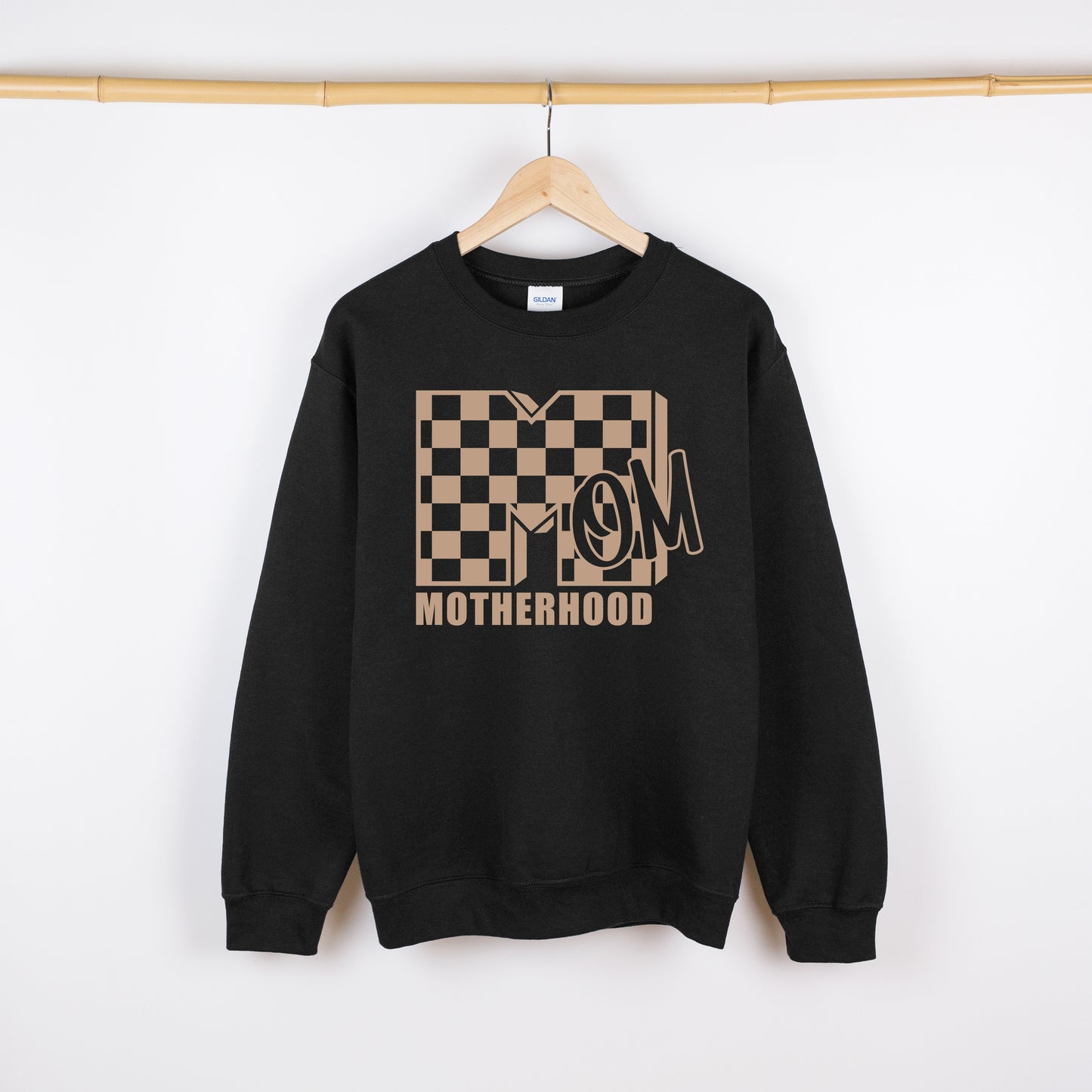 90s Checkered Mom Crewneck