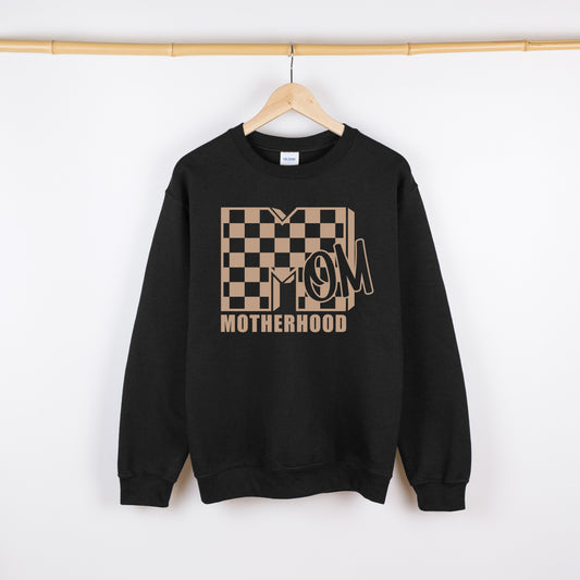 90s Checkered Mom Crewneck