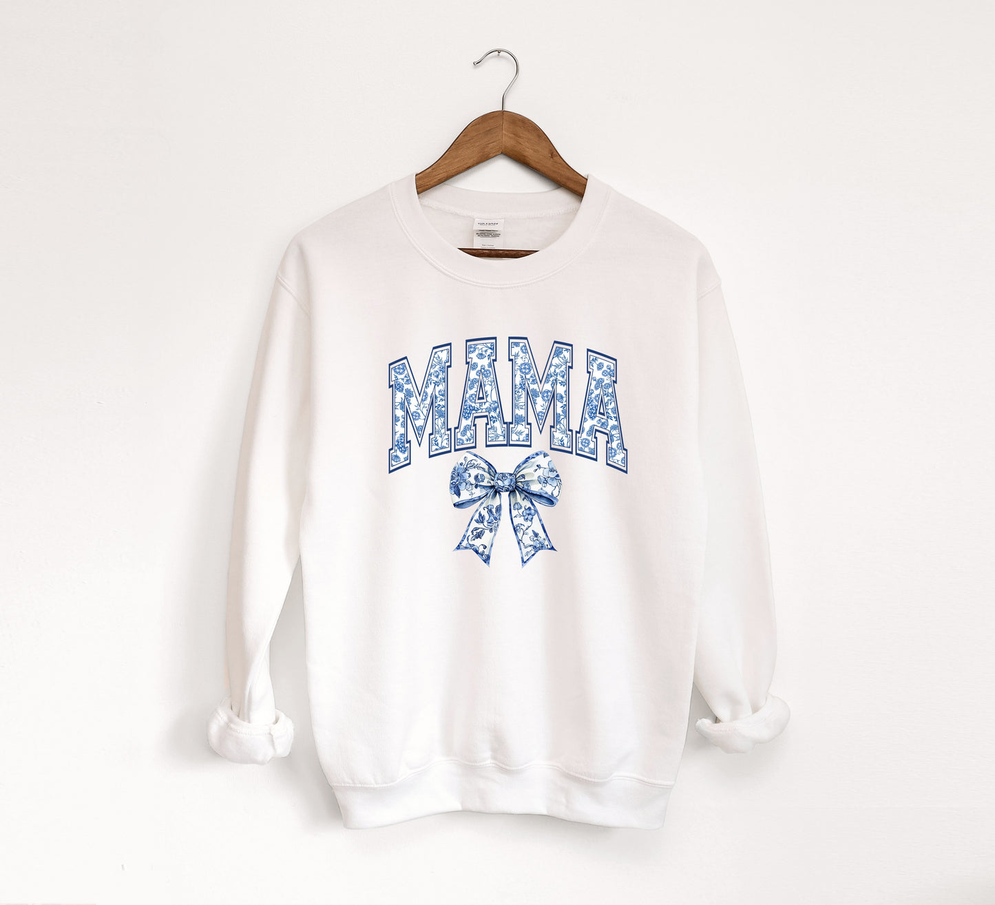 Blue Mama Bow Crewneck