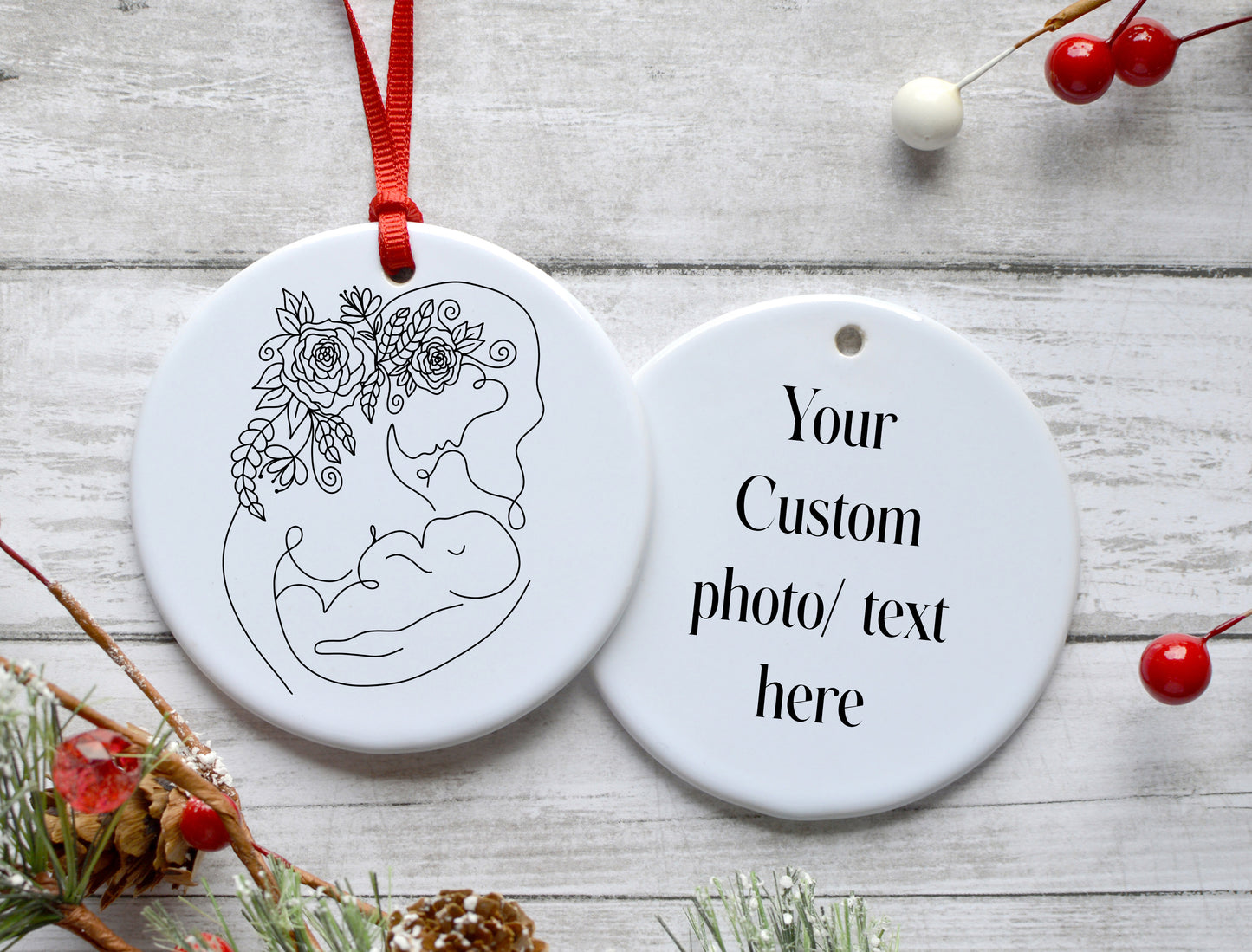 Mom and Baby Ornament