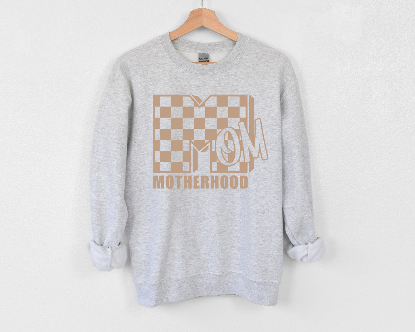 90s Checkered Mom Crewneck