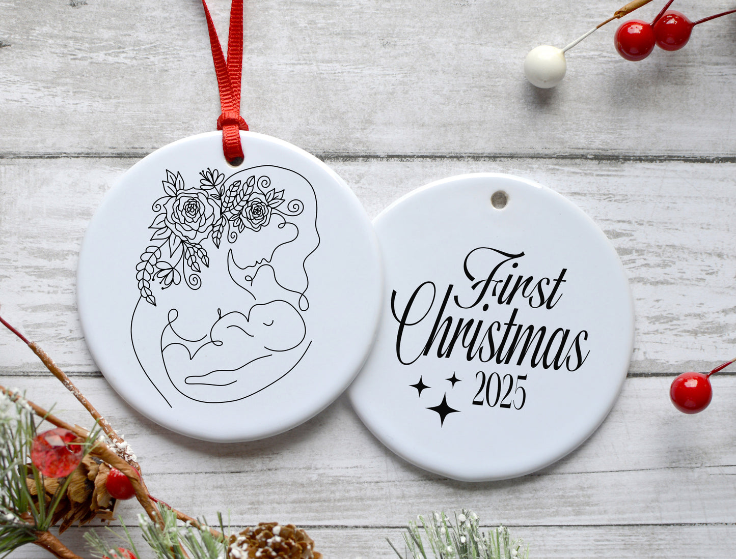 Mom and Baby Ornament