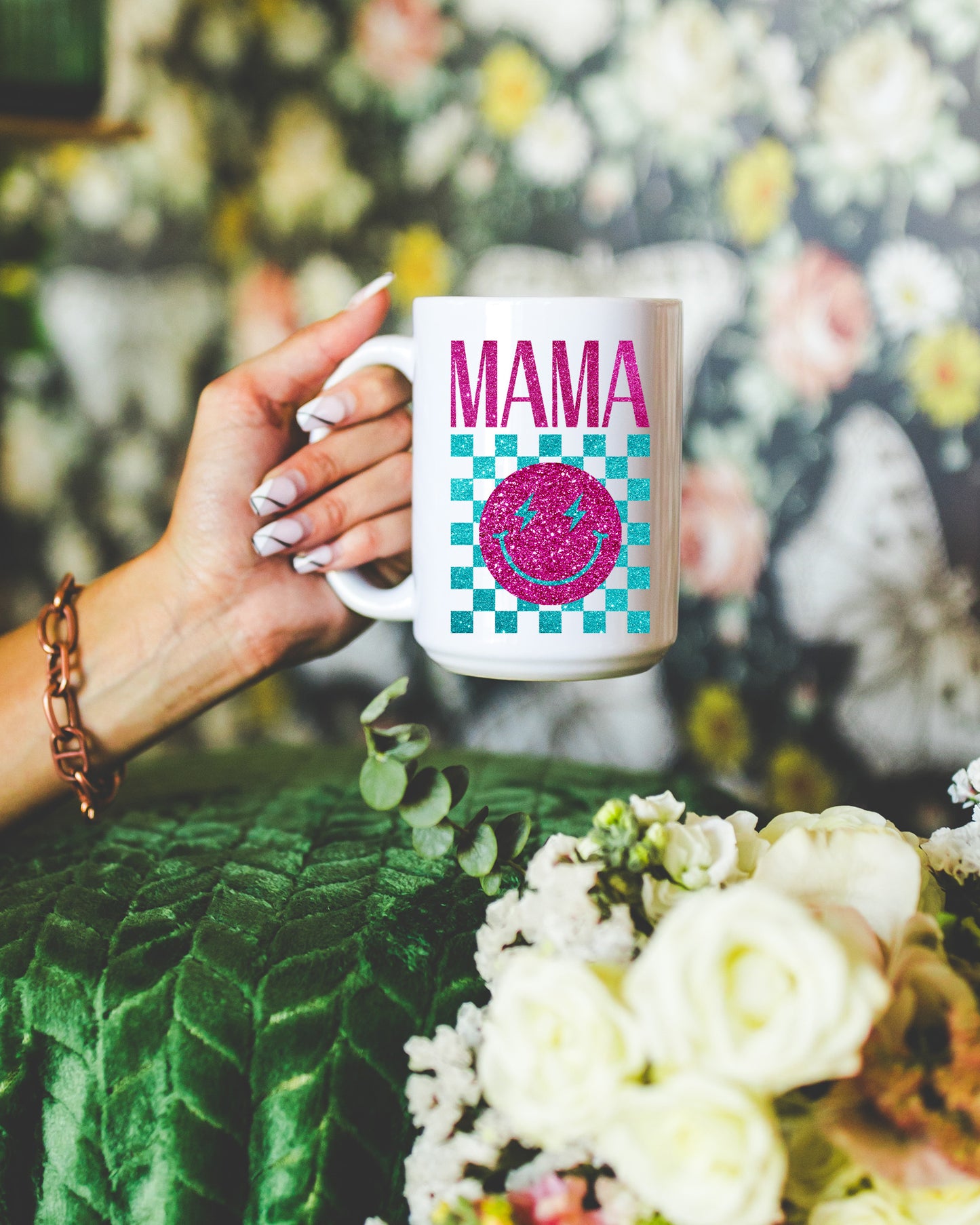 Glitter MAMA Smile Mug