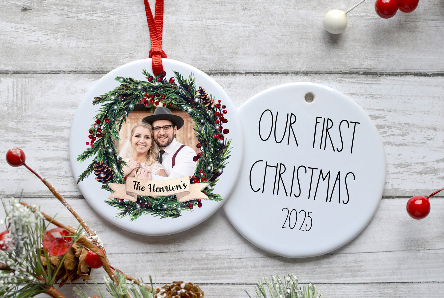 Custom Wedding Ornament
