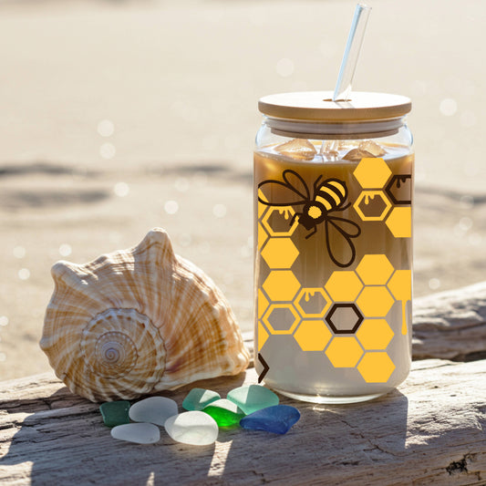 Honey Bee Glas Mug