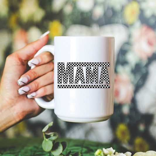 Checkard Mama Mug