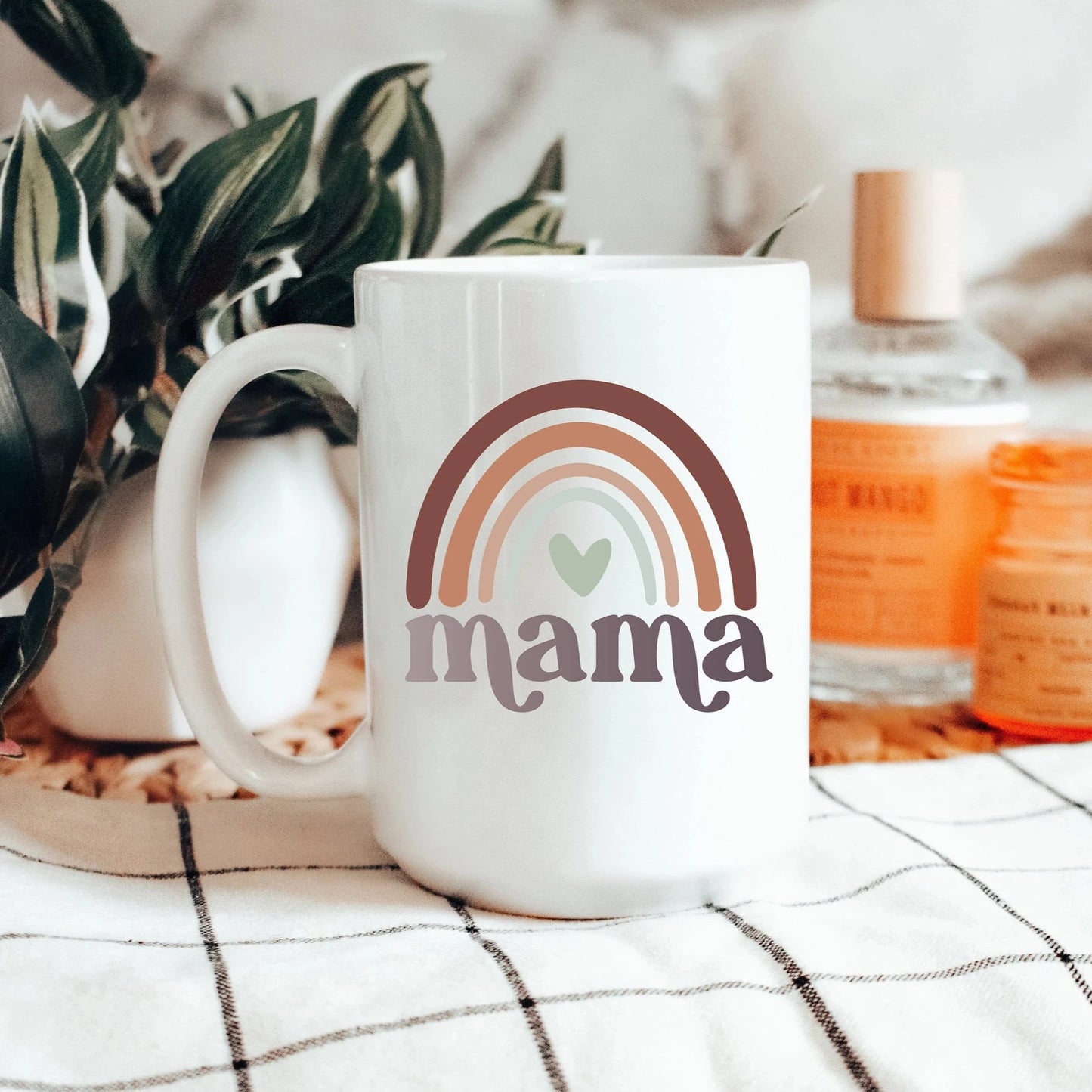 Neutral Rainbow Mama Mug