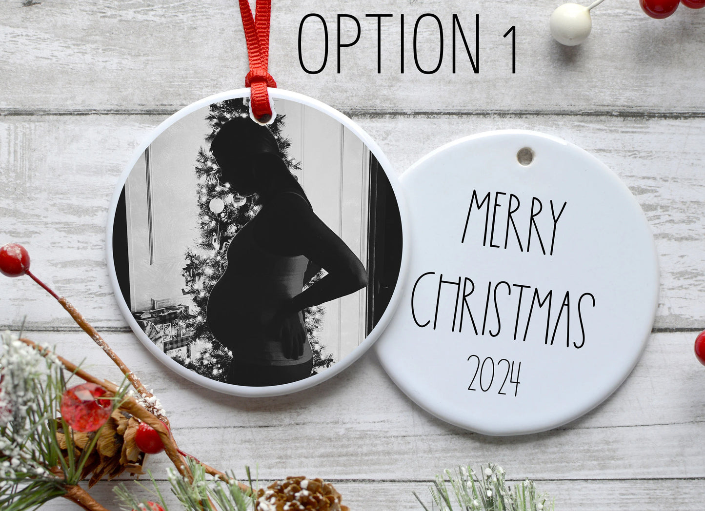 Pregnancy Custom Ornament