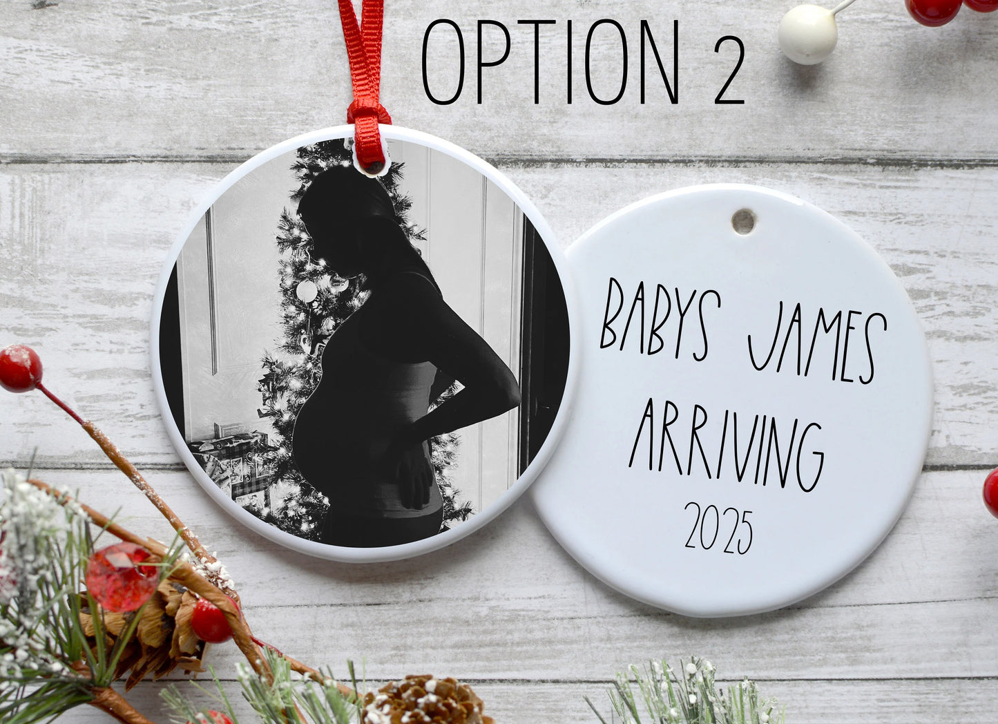 Pregnancy Custom Ornament