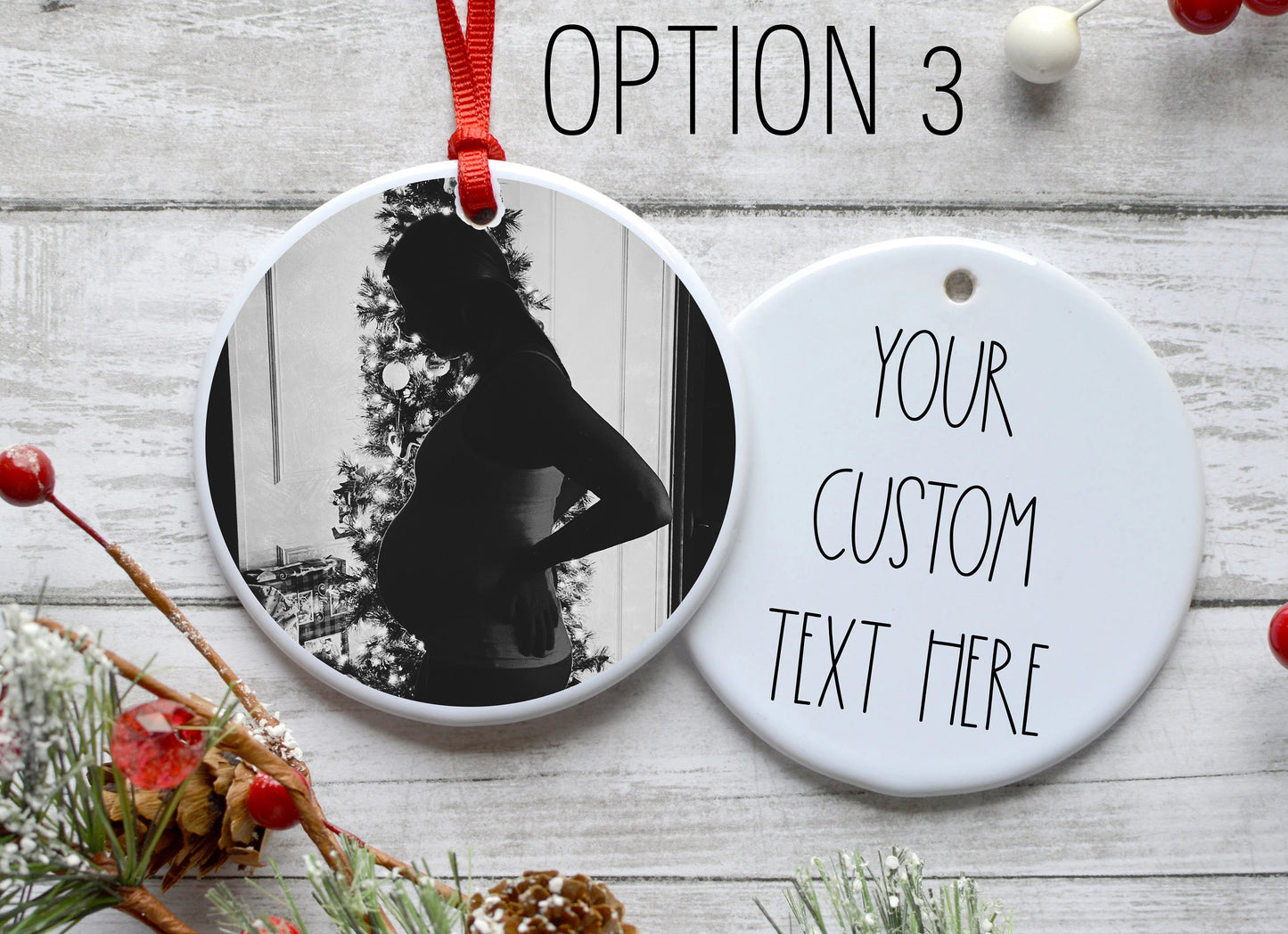 Pregnancy Custom Ornament