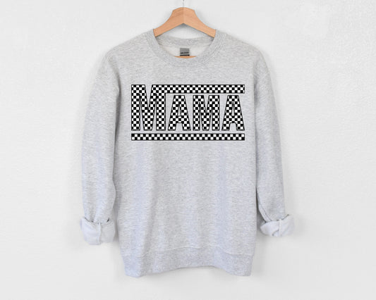 Checkard Mama Crewneck