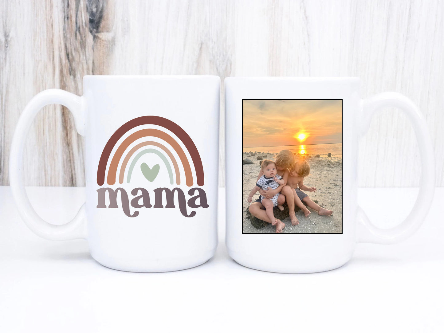 Neutral Rainbow Mama Mug